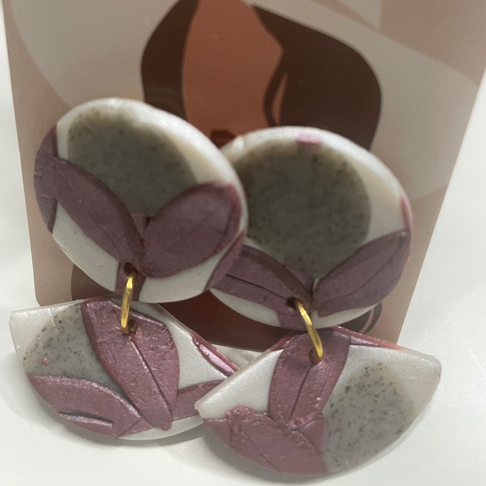 Mystic Moonlight Clay Earrings